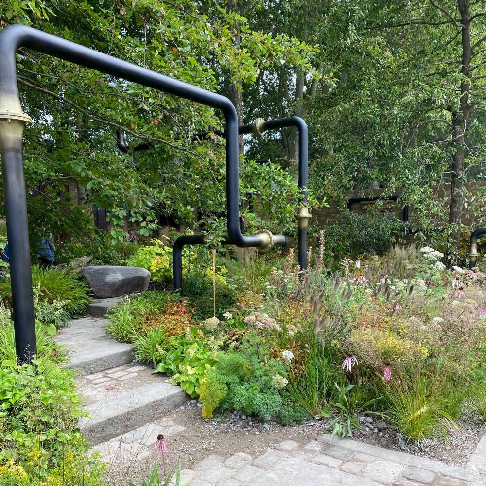 Rabaty w M&G garden Chelsea Flower Show 2021